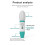 JOANLAB 2 Pc Large Volume Manual Pipette 0.1-100ml Ergonomic Pipette Pump Laboratory Sampler Adjustable 1