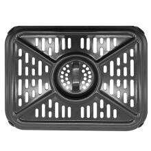 4X for Foodi DZ401 DZ550 10QT DualZone Air Fryers Replacement Grill Pan with Rubber Bumpers, Dishwasher Safe