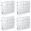 4X Car Display Box, 1:64 Scale, Suitable for Car Model Toys, 8-Compartment Shelf, Dustproof, Stackable Car Storage Box 2