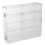 4X Car Display Box, 1:64 Scale, Suitable for Car Model Toys, 8-Compartment Shelf, Dustproof, Stackable Car Storage Box 3