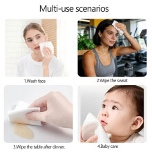Towel Refills for Hot Face Towel Heater Machine, White, 120 Count, 20pcs Per Roll