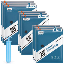 Vacuum Storage Bags 9 Pack Space Saver Clothes