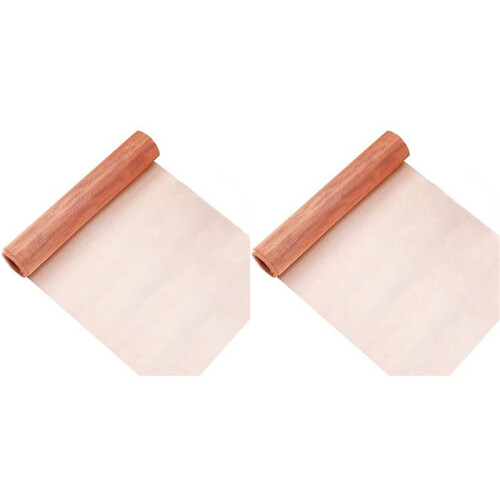 2X Tela de Malha de Cobre de 12 Polegadas X 120 Polegadas 40 Malhas de Cobre Puro Tela de Malha de Arame Tela de Metal Malha de Malha Fina 1
