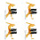 4X Sprays Can Extension Pole Adaptor Sprayer Extension Pole Adaptor Adjustable Angle Extender Adjustment Bracket B 1