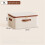 2X Foldable Linen Storage Box with Lid - Large Capacity Dustproof Organizer for Home 30x20x14cm 6