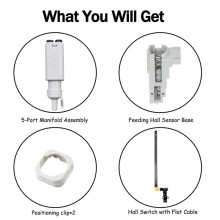 2X New Filament Sensor and AMS Lite Filament Hub Replacement Kit - 2-in-1 Repair Set for A1/A1 3D Printer