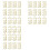 36 Pcs 3  Book Rings Leaf Binders Office Book Rings Snap Split Hinged 20mm Inner Diameter Book  Gold 1