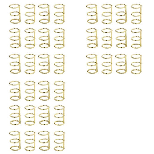 36 Pcs 3  Book Rings Leaf Binders Office Book Rings Snap Split Hinged 20mm Inner Diameter Book  Gold
