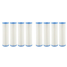 Ice Bath Water Filter 10 Inch X 2.5 Inch (8 Pack) Cold Plunge Filter Pleated Sediment Filtrage