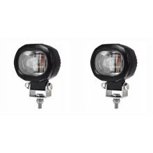 2X 10W Work Light LED Forklift Warning Light 12V-80V Aluminum Work Light Safe Light Waterproof Red Color One Light