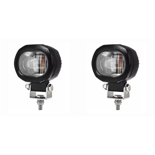 2X 10W Work Light LED Forklift Warning Light 12V-80V Aluminum Work Light Safe Light Waterproof Red Color One  Light