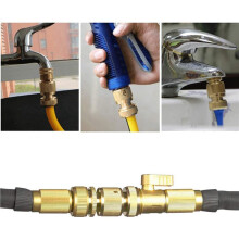 10-Piece Set of Garden Hose Brass Quick Connectors GHT Threaded Connection Accessories Water Pipe Leak-Free Connectors