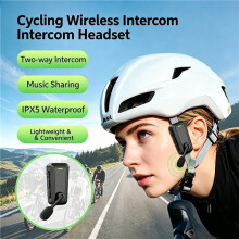 2X C10 Outdoor Cycling Bike Wireless Music Sharing Earphones Helmet Intercom Headset with Noise Earphone