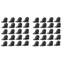 200PCS 30 Degree Cable Railing Rubber Grommets for 1/8in 5/32in 3/16in Cables Metal Cable Railing Posts, Sleeves Grommet