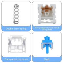 200 PCS Mechanical Keyboard Switches Keyboard Clicker 3 Pin Replacement Keyboards Keys