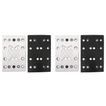 2 Set 130X80mm Hook Andloop Sanding Pad 12 Holes Plate for RTS 400 REQ Square Polishing Disc Sanding Pad