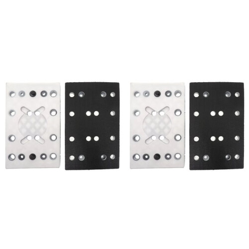 2 Set 130X80mm Hook Andloop Sanding Pad 12 Holes Plate for  RTS 400 REQ Square Polishing Disc Sanding Pad