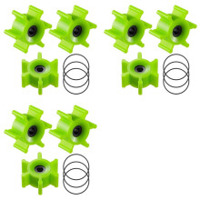 9x 6303-0007-P Impeller Kit Ballast Pump Impeller Replace for Jabsco 18220 Series Fits Wakeboard Ski Boat Pumps