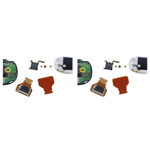 2X for PSV2000 Joystick to PSV1000 Adapter Socket PSVITA Analog Stick Converter Connector