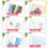 A5 Binder Pockets, 60 Pcs 6 Holes Card Sleeves for 6- Notebook, Waterproof PVC Inserts 5