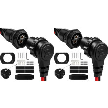 2X 1865120 MKR-28 Trolling Motor Plug,Male Female Trolling Motor Socket Connector,Freshwater and Saltwater Marine