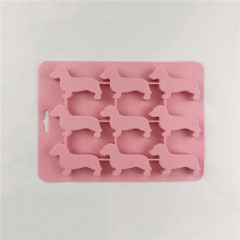 2X Silicone Dachshund Puppy Shaped Ice- Chocolate Cookie Mold DIY Home Ice Tray,Kitchen Tools Silicone Mold,