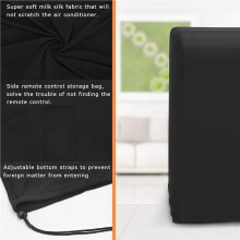 3X Portable Air Conditioner Cover Waterproof Matte Zipper Bag Protective Cover Perfect for Indoor Air Conditioners Black