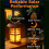 4 Pcs Solar Light Replacement Top with Flickering Flame(Waterproof Solar Panel Lantern Light ) Replacement Parts 6