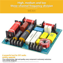 2X 350W 3 Ways HiFi Speaker Frequency Divider Hi-Fi Audio Crossover Filter Distributior DIY Ktv Stage Speaker Filter
