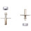 4X 360 Degrees Conceal Pivot Hinge Set for Wood Slats Grill Screen Partition Divider 7