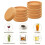 24-Pack Round Cork Coasters (10 cm) - Extra-Thick Cork Coasters with Raised Edges - Reusable, for Home, Restaurants 6