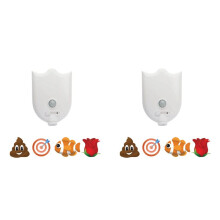 2X Penico Ajustável com Sensor de Movimento, Luz Noturna Ativada Por Movimento, Ideal para o Treinamento de Desfralde de Meninos