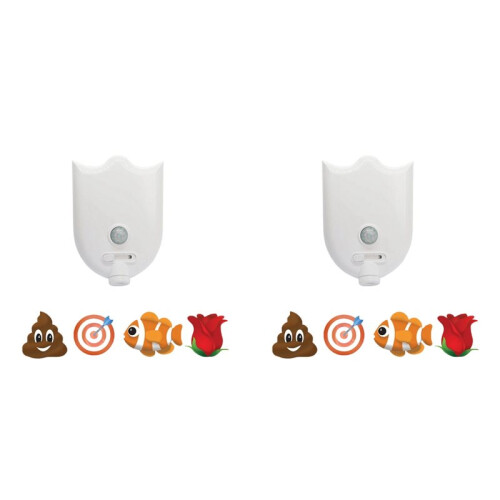 2X Adjustable Potty Toilet Target with Motion Sensor, Motion Activated Toilet Night Light