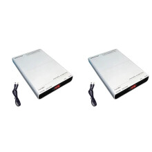 2X -USV-Netzteilbox für 12 X 18650-Akkus, DIY-Powerbank-Kit, 5 V, 9 V, 12 V Ausgang, Optisches Modem, Router, Unterbrechungsfrei