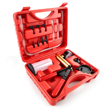 Vacuum Pump Brake Pump Vacuum Gauge and Brake Bleeder Kit for Car with Adapters and Carry Case