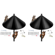 2X Squirrel Baffle for Bird Feeder Pole,16inch Squirrel Guard Stopper for Outside Shepherd Hook,for Bird Feeder Pole