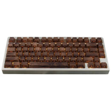 Wooden Texture Keycaps for Mechanical & Magnetic Keyboards - Retro Wood Grain Artisan Keycap Set for DIY Customization