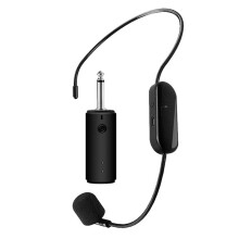 Kit Microfono Auricolare Wireless 2.4G, Facile da Configurare, Segnale Stabile per Karaoke A Casa, Feste In Famiglia, Canto e Intrattenimento.