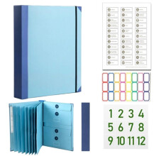 Document Organizer Binder for Important Documents, Bills, Checks, Birth Certificates & More Bl,Ue