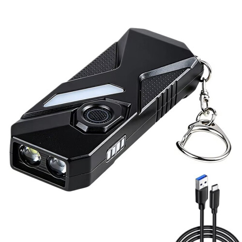 Outdoor Colorful Detection Lamp Multifunctional Atmosphere Keychain Lamp Light Flashlight
