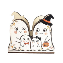 Cute Family Wooden Napkin Holder for Table,Happy Halloween Decor