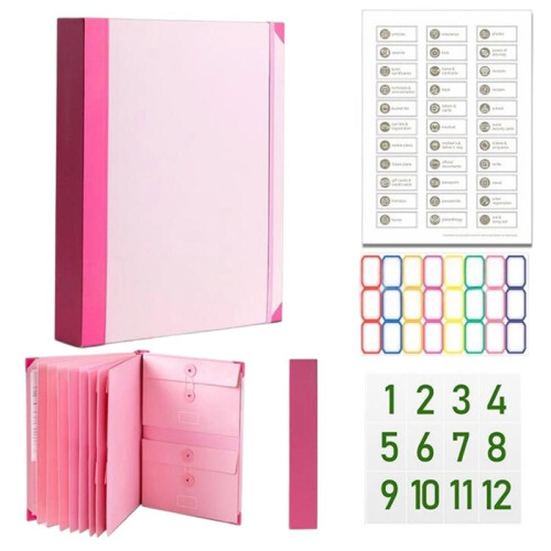 Document Organizer Binder for Important Documents, Bills, Checks, Birth Certificates & More