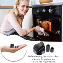 4-Piece Universal Control Knob Replacement Kit with 12 Adapters Compatible with Ovens/Stovetops/Range Universal Knobs B