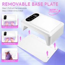 Professional 96 LED Lamp Quick UV Gel Dryer with 4 Timer Sensor Lamp for Manicure Salon Tools European Standard EU Plug