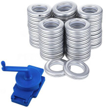 Conjunto de Ferramentas Rotativas para Ilhós de Cortina (Inclui 50 Ilhós) - Kit de Ferramentas Manuais para Confecção de Cortinas Caseiras