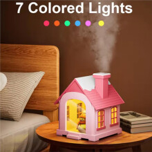 Humidificateur D'Air 500 Ml, Petit Humidificateur D'Air Domestique, Brumisateur,  Capacité, Humidificateur de Bureau avec Lumière LED pour