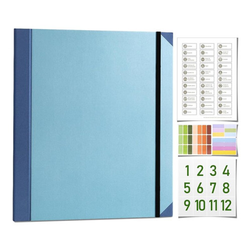 Document Organizer Binder for Important Documents, Bills, Checks, Birth Certificates & More Bl,Ue 1