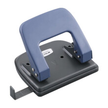 Portable 2-Hole Punch - 8mm Hole Spacing, 20-30 Sheet Capacity, Detachable Base for Students & Office 20 Sheets