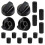 4-Piece Universal Control Knob Replacement Kit with 12 Adapters Compatible with Ovens/Stovetops/Range Universal Knobs A 1