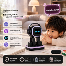 AI-Följeslagare Robot+Laddningsdocka Röstchatt Touch Interaktion Intelligent Känslouppfattning Musik Berättelser Väder A